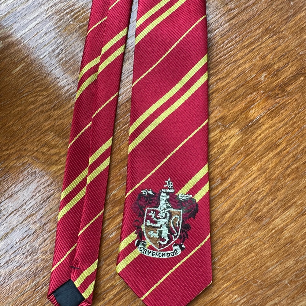 Gryffindor Red and Gold Striped Tie